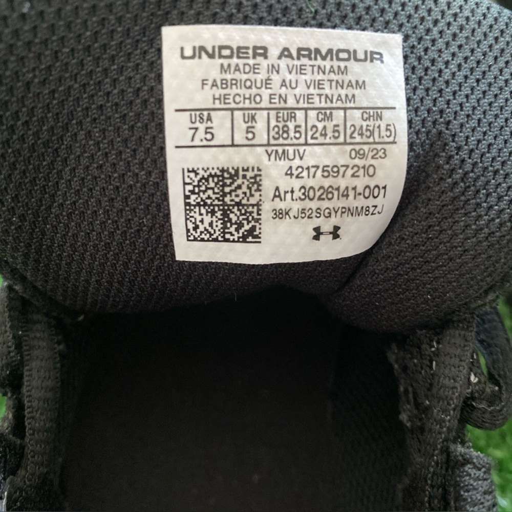 Under Armour HOVR Intake 6 Women’s Running Shoes 7.5 Black White Lightweight V-4 - Picture 8 of 9